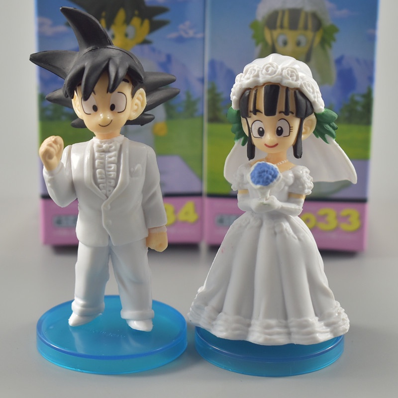Anime Dragon Ball Toy Q Action Figure Good Smile Toys Son Goku Chichi  Wedding Model Fine Toy Birthday Gift Decoration | Shopee Philippines