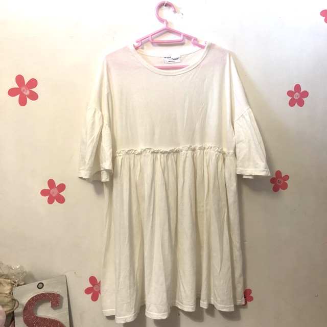 oversized white shirt dress