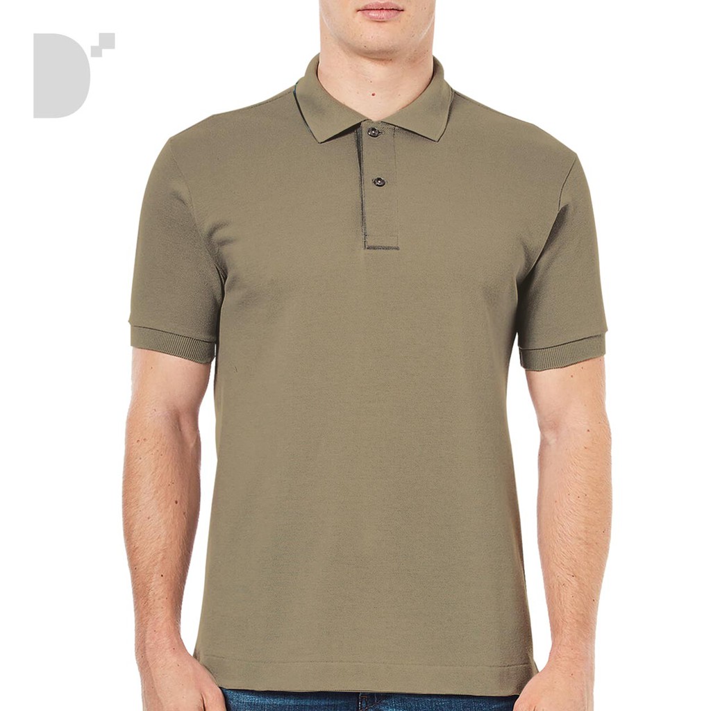 khaki polo shirt