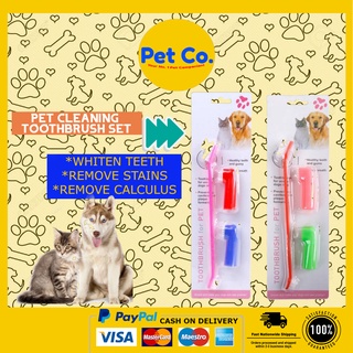 (3pcs)~Pet Toothbrush Set Cat Dog toothbrush #1