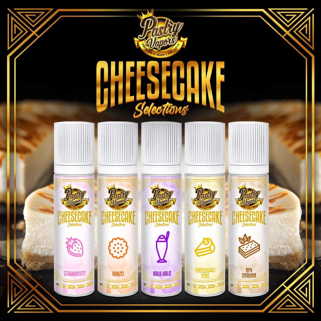 Pastry Vapor Cheesecake Selection Juice 60ml 3/6/9/12mg EJuice E Liquid