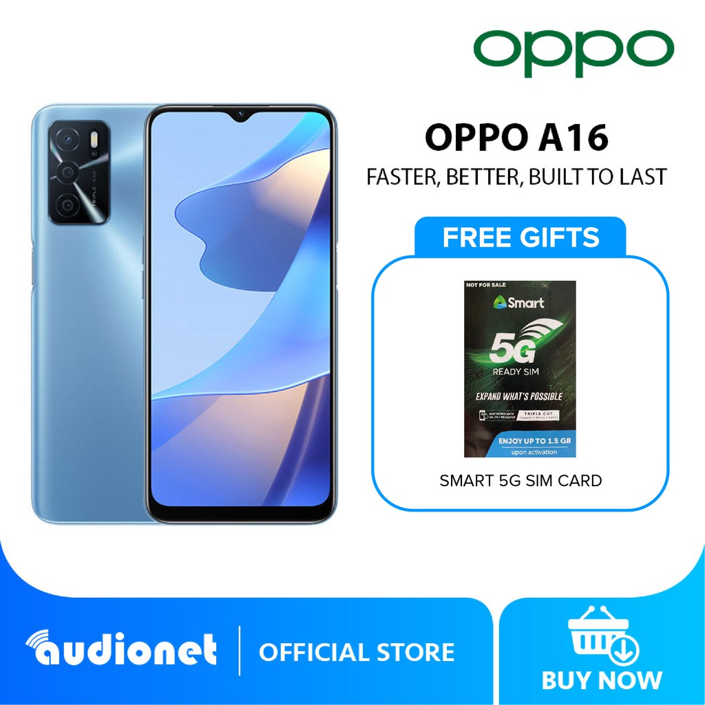 Oppo A16 Smartphone 4gb Ram 64gb Rom Mt Helio G35 13mp Ai