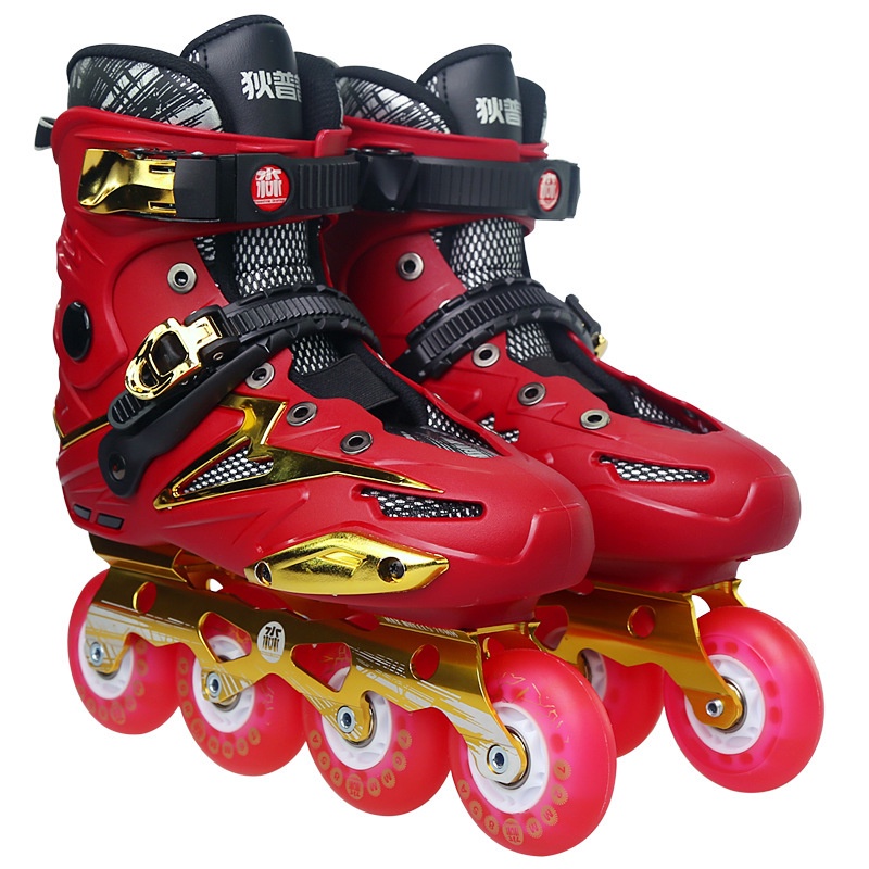 Roller shoes [spot wholesale] Beginner roller skates fancy roller skates flat flower shoes men