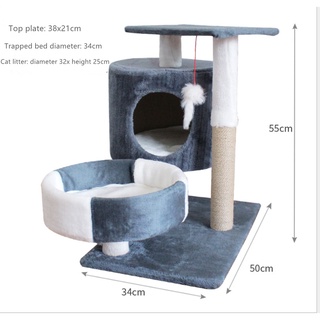 Cat Climbing Frame Scratching Pole Cat Cage Cat Villa Cat Scratch Trees/Cat Condo Cat Jumping Platfo #7