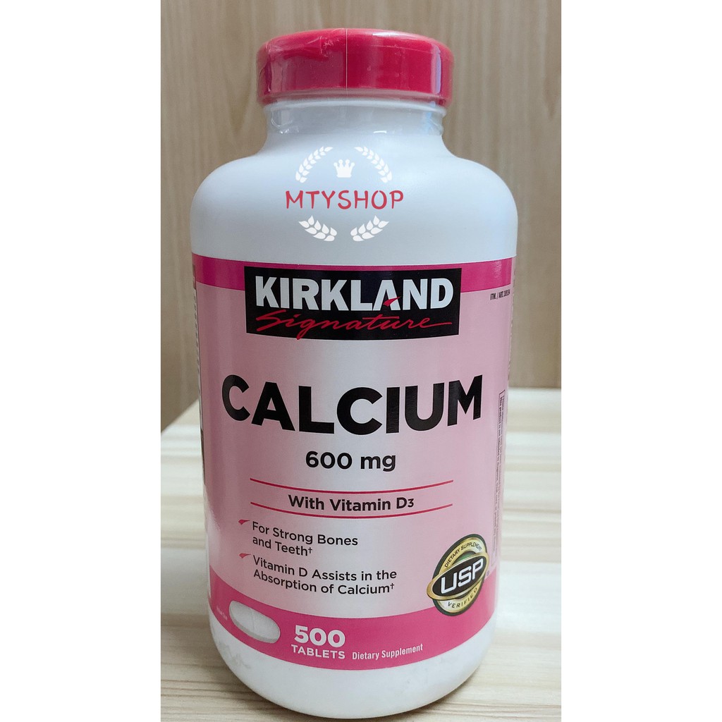 kirkland calcium 600 mg with vitamin D3 500 tablets for healthy bones