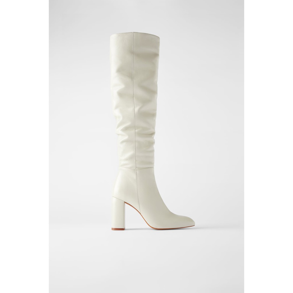 zara knee high leather boots
