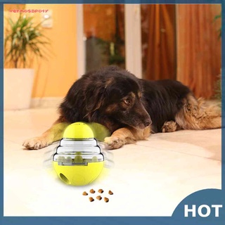 ❥ vermosapoty ❥ Slow Food Leakage Cat Dog Tumbler Toys Puppy Training Treat Ball Pet Supplies ★