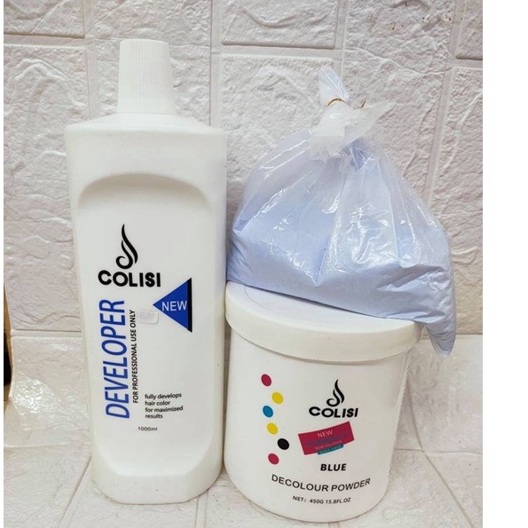 1 set colisi bleaching 450g and colisi developer 1000mL Shopee