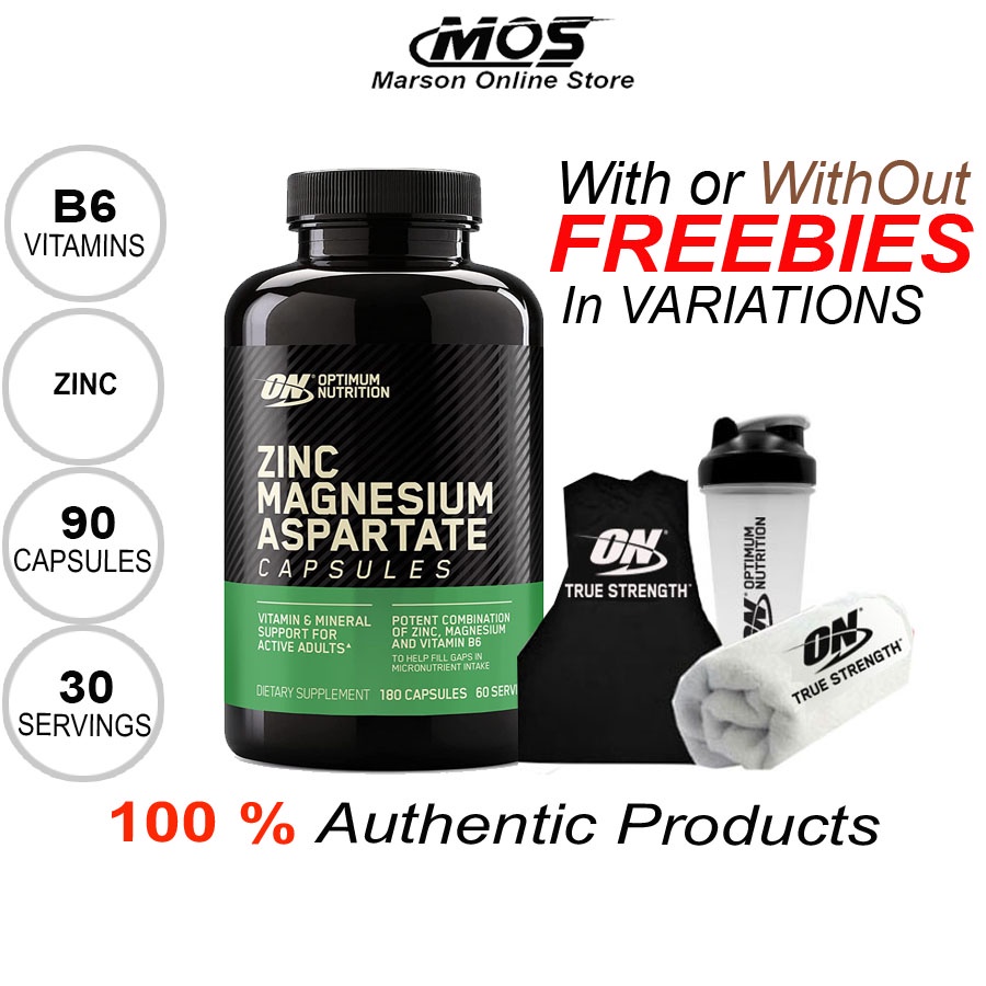 ON Zinc Magnesium Aspartate Capsules 90 Capsules, 30 Servings Shopee Philippines