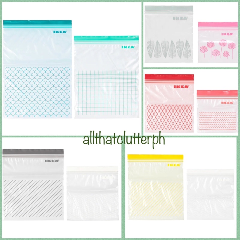 IKEA ISTAD Resealable / Ziploc bags (2 Sizes per Box) Shopee Philippines