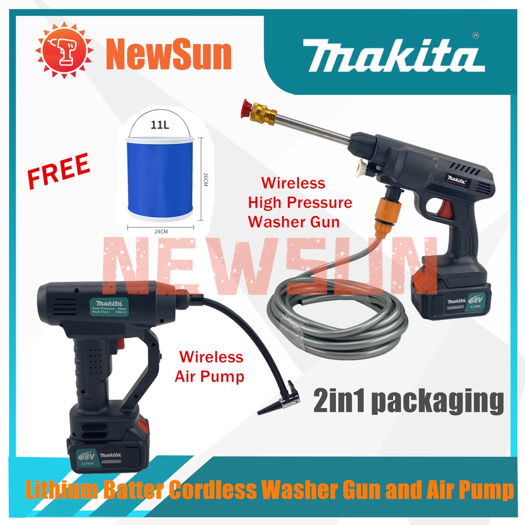NewSun Makita 2in1 Package 68V Lithium Battery High Pressure Wireless