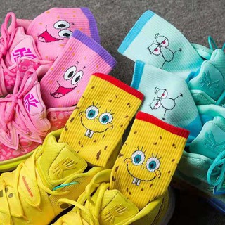 nike kyrie spongebob socks
