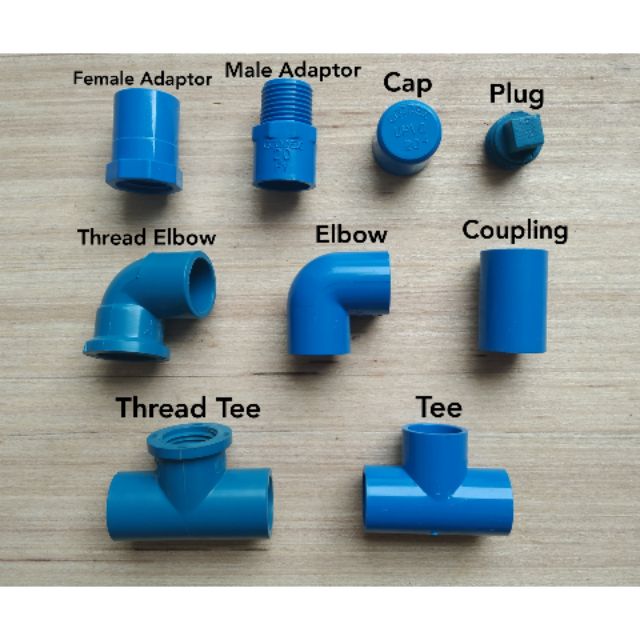 PVC Blue Fittings 1/2 and 3/4 Shopee Philippines