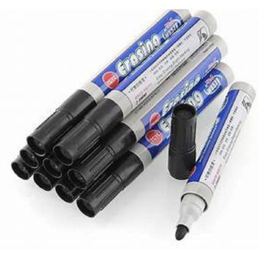 [10pcs] Erasing blackink whiteboard marker school supplies Shopee
