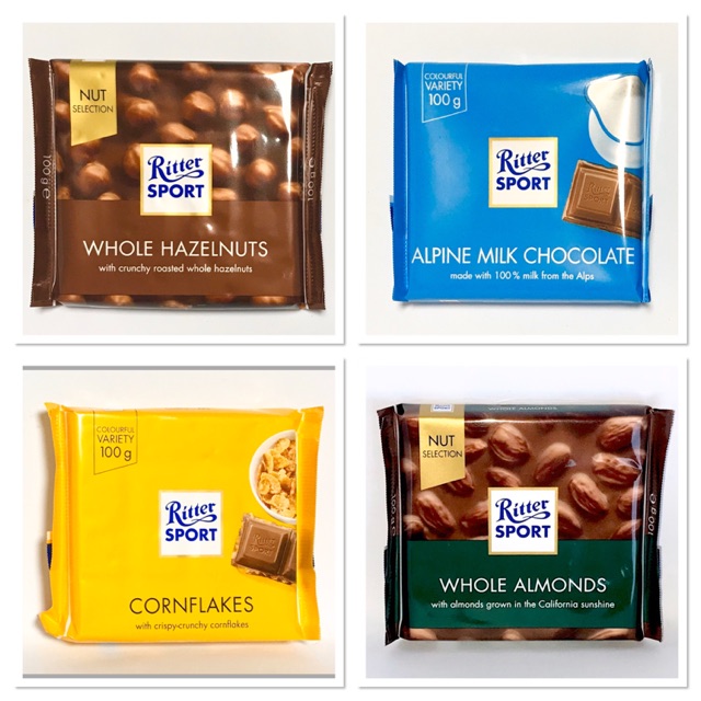 Ritter Sport Chocolate 100g Shopee Philippines