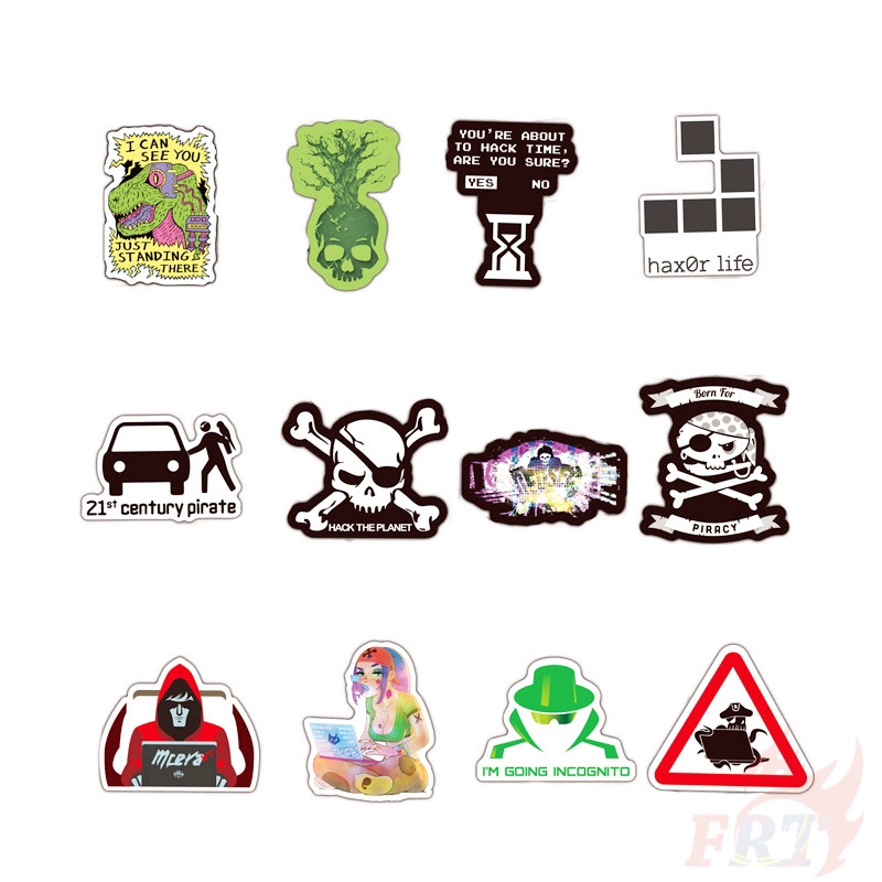 ❉ Dark Web Hacker Series 01 Stickers ❉ 50Pcs/Set DIY Fashion Mixed  Waterproof Doodle Decals Stickers | Shopee Philippines