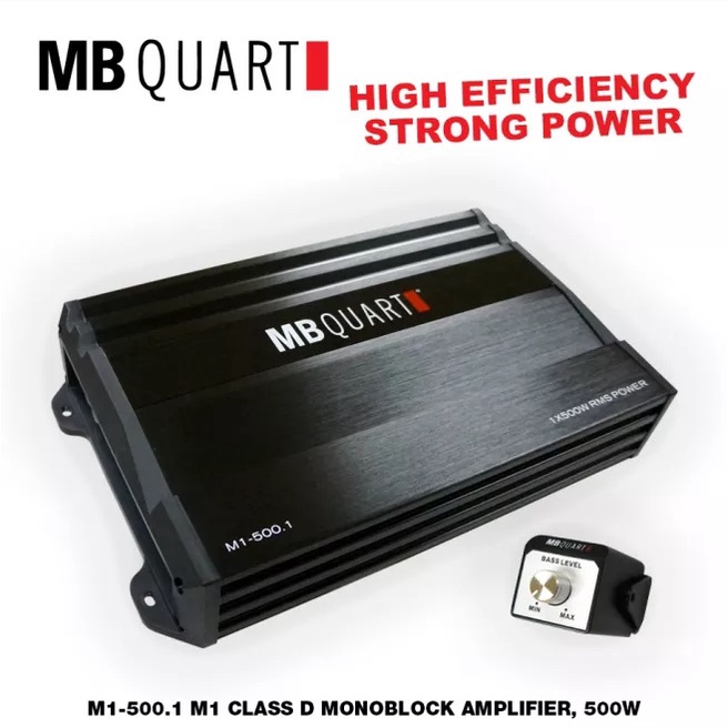 M1-500.1 - MB QUART CLASS D MONO AMPLIFIER Mono Bridged 4-ohms 1000W ...