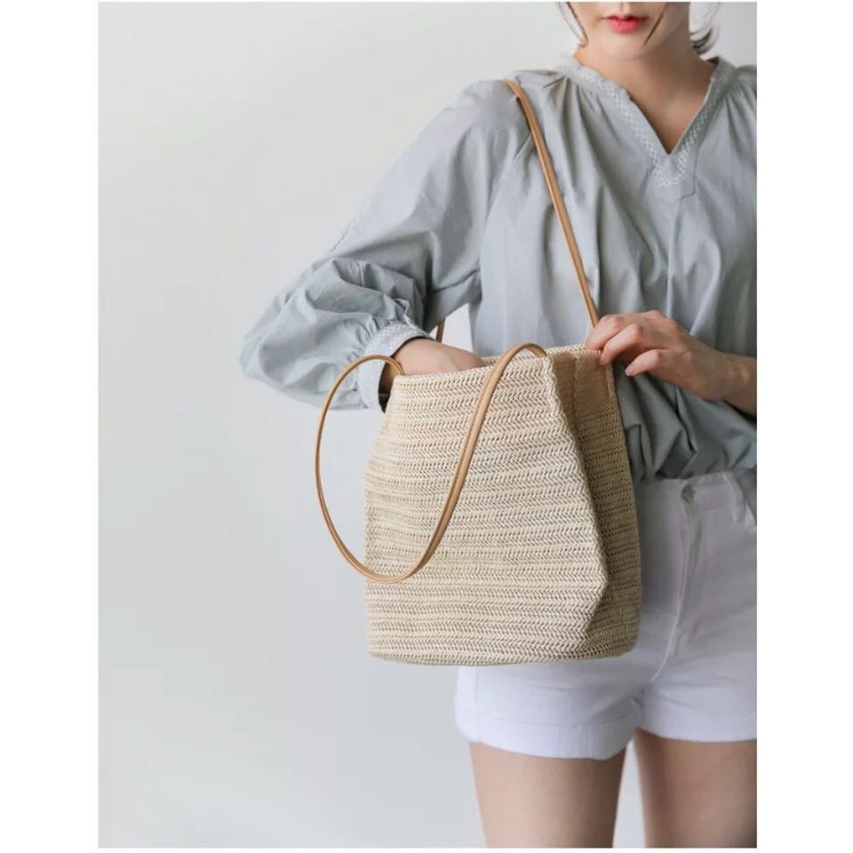 weave beach bag