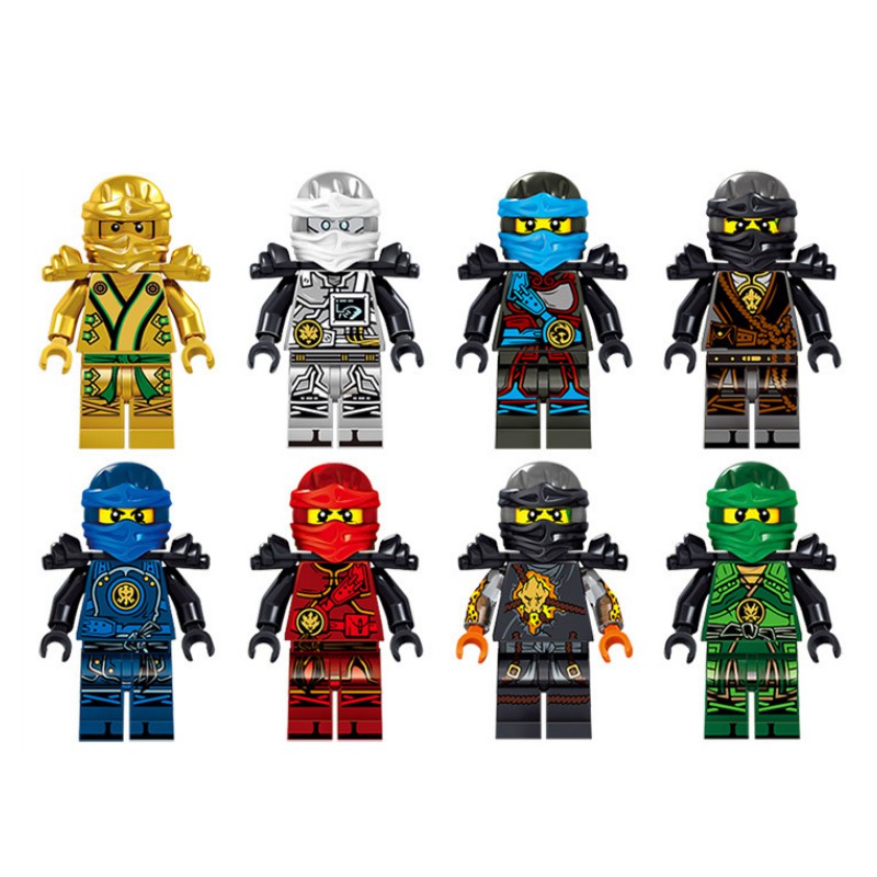 Lego Compatible Ninjago Movie Minifigures Set Lloyd Jay Zane Kai Cole ...