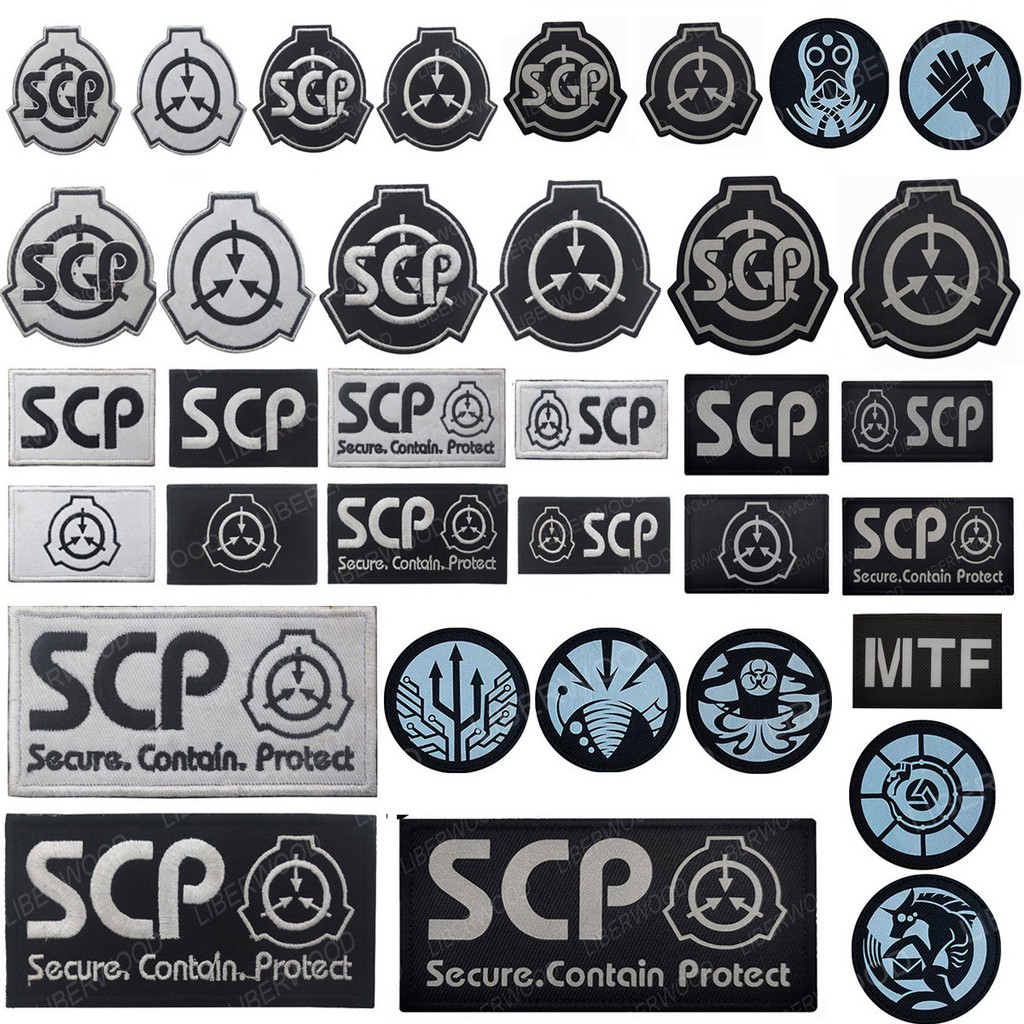 SCP Foundation Logo Embroidery Patch Supernatural Lovers Reflective ...