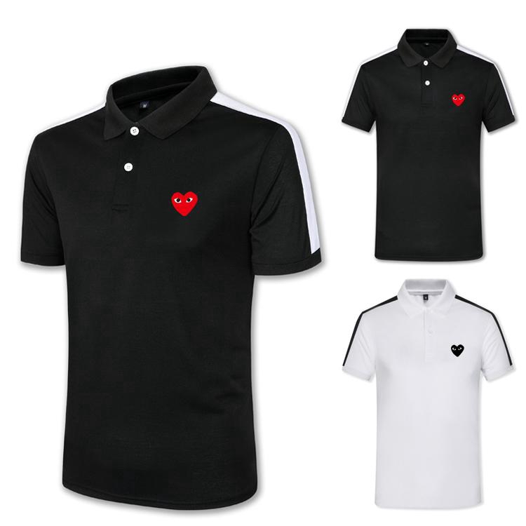 polo shirt with heart logo