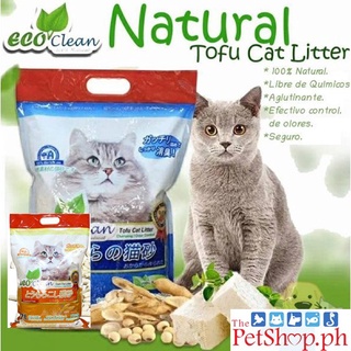 【Philippine cod】 Eco Clean Tofu Cat Litter Clumping  7L