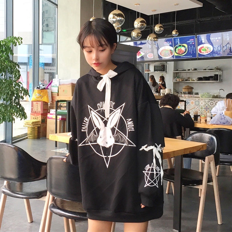 rabbit pentagram hoodie