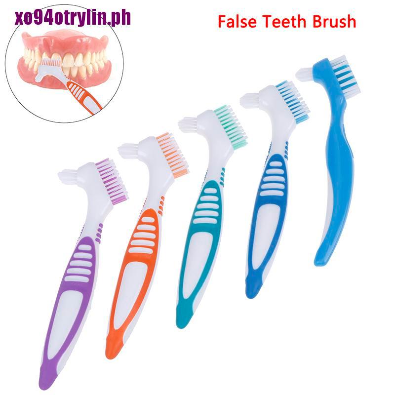 『trylin』Denture Cleaning Brush Dedicated Denture False Teeth Brush Oral