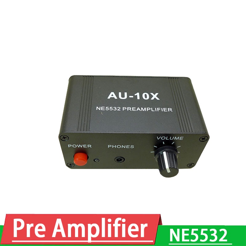 NE5532 Preamplifier music audio signal Pre amp amplifier gain 20db RCA