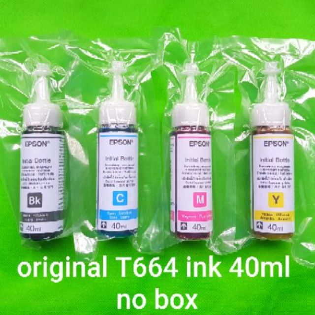 40ml Initial Ink T664 For Epson L120 Printer Genuineoriginal Shopee Philippines 3108