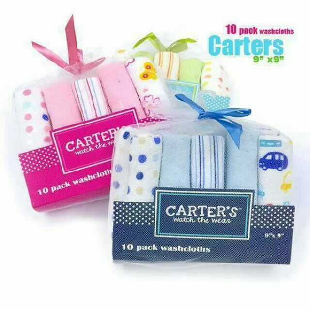 Carters 10PC seT Washcloth (Preorder) Shopee Philippines