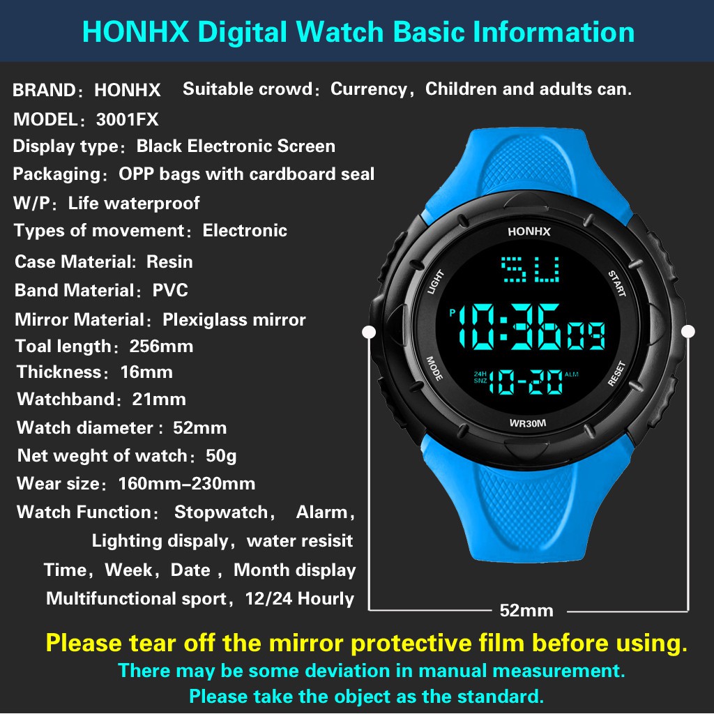 honhx wr30m watch instructions