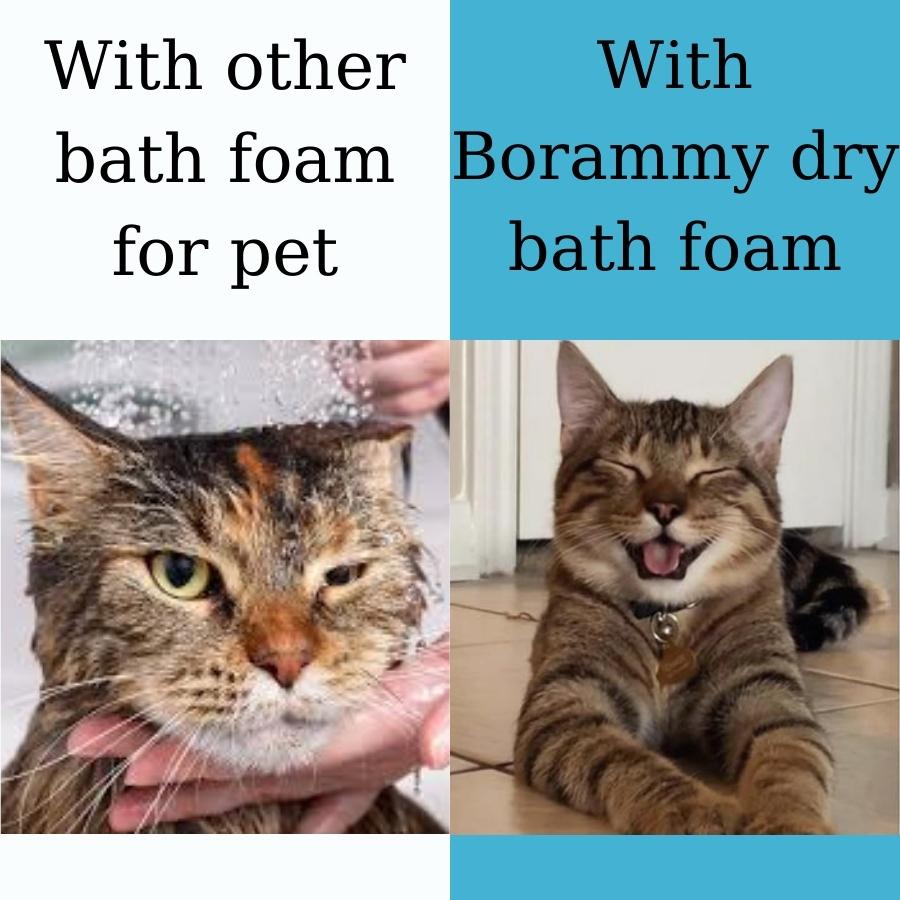 Borammy Dry Bath Foam For Dogs Waterless Cleaner Bath for Cats Dogs Dry Shampoo Shower Gel Pets care #8