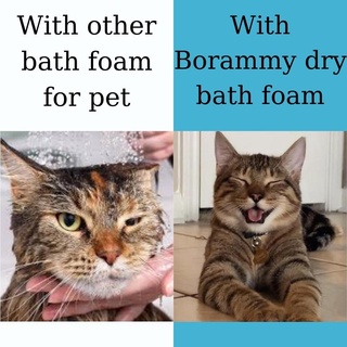 Borammy Dry Bath Foam For Dogs Waterless Cleaner Bath for Cats Dogs Dry Shampoo Shower Gel Pets care #8