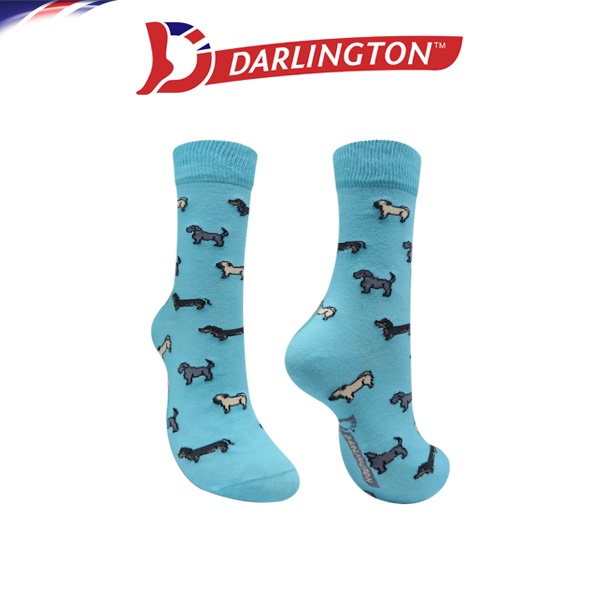 Darlington Men Casual Cotton Fashion Regular Sock 9a1090 Blue Tint 