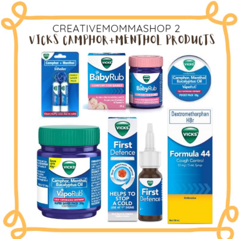 Vicks Vaporub Camphor Menthol+Eucalyptus Oil | Shopee Philippines