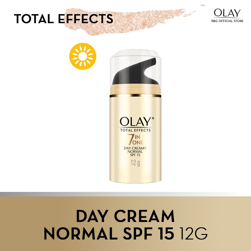 Olay Total Effects 7 Benefits Cream Moisturizer Normal Spf 15 Uv Protection 12g Skincare Anti Aging Shopee Philippines