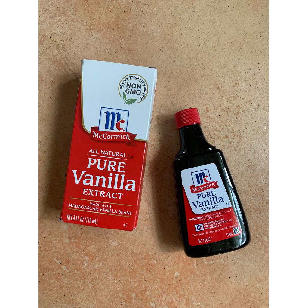 McCormick All Natural Pure Vanilla Extract 4 fl oz (118ml) Shopee