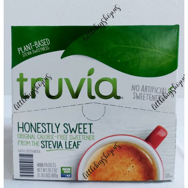 TRUVIA CalorieFree Sweetener From Stevia Leaf 400 Count Shopee
