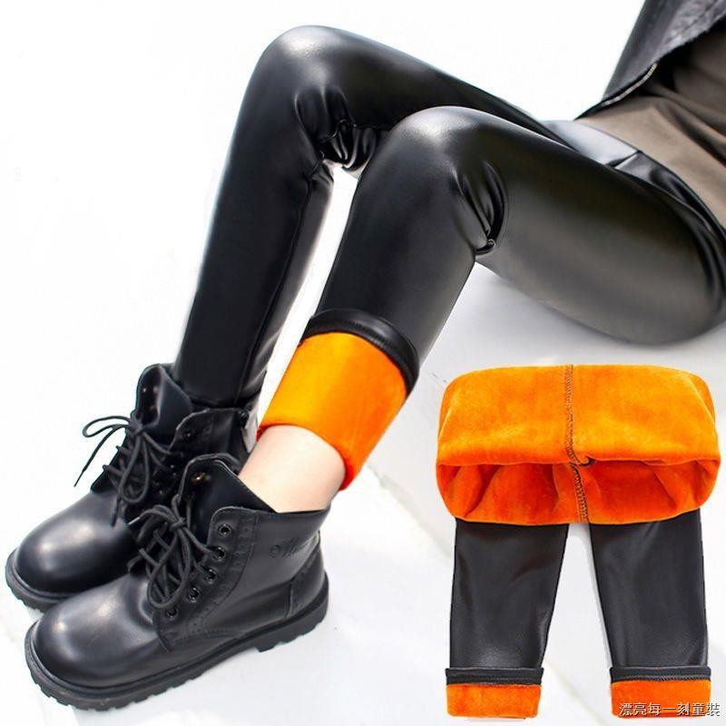 baby faux leather pants