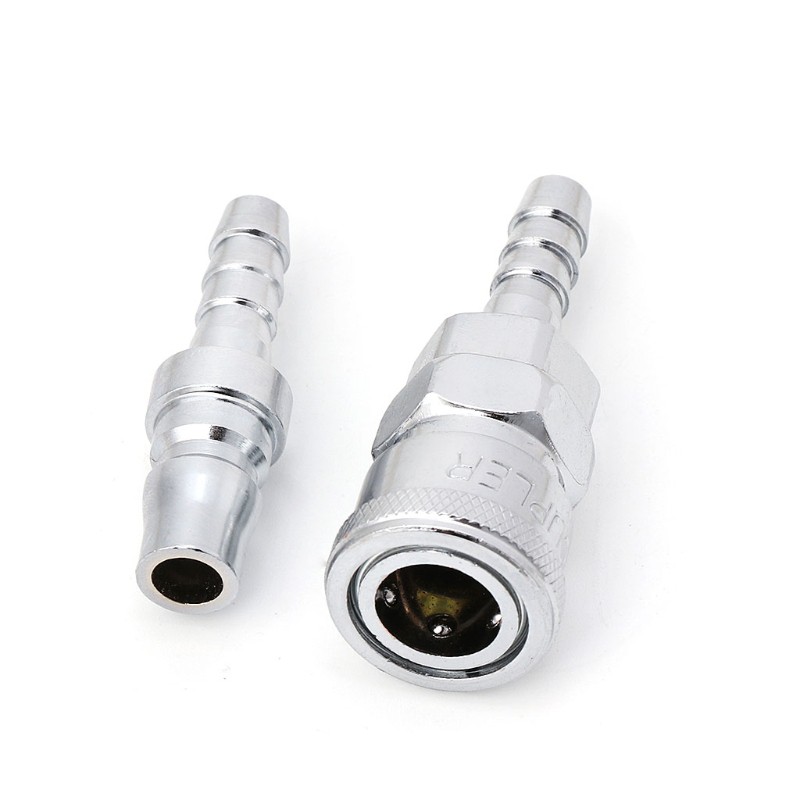 Quick Release Air Line Hose Fittings Coupler Connector 8mm For Compressor 2Pcs