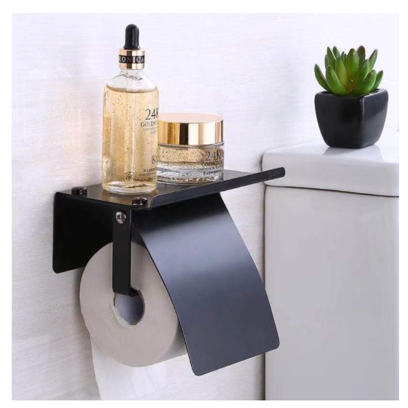 Bathroom Toilet Paper Holder Roll Tissue Box Wall Mounted Holder Hotel ...