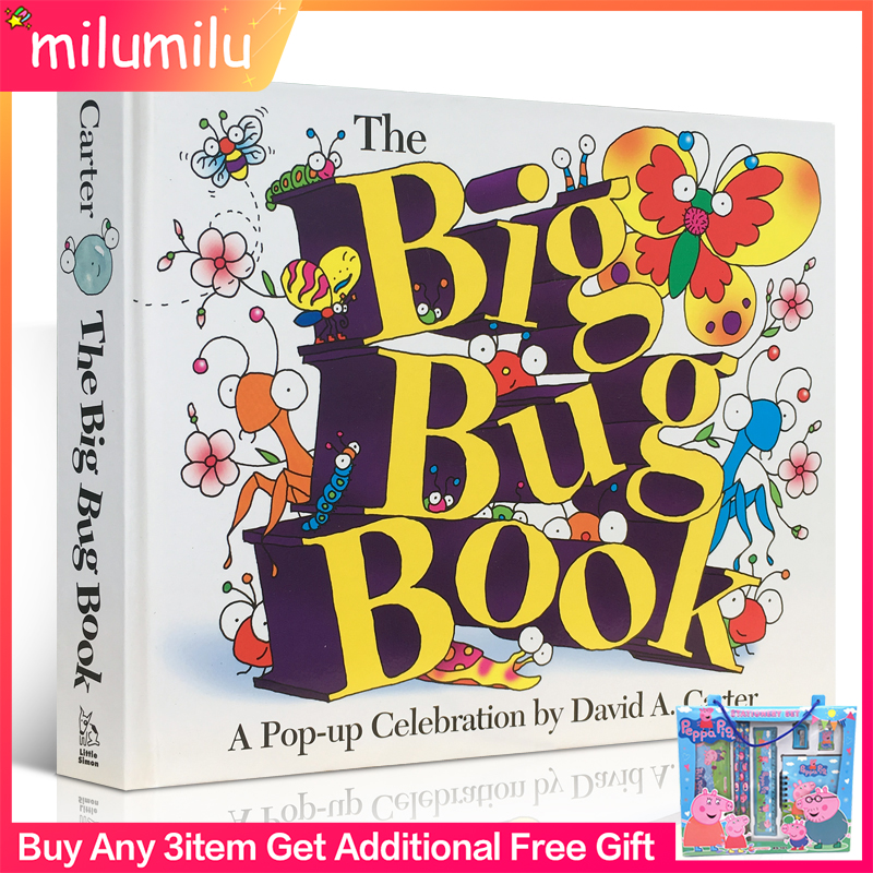 Education Books The Big Bug Book A Pop Up Celebration David A Carter Board Book Colouring English Activity Story Book Shopee Philippines