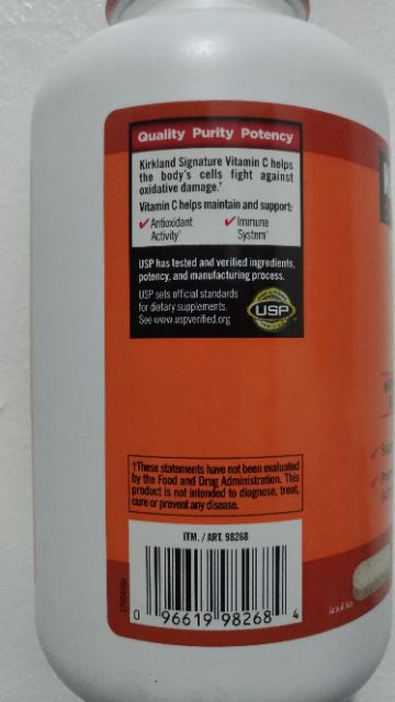 Kirkland Signature Vitamin C 1000mg 500pc 24 Expiry Shopee Philippines