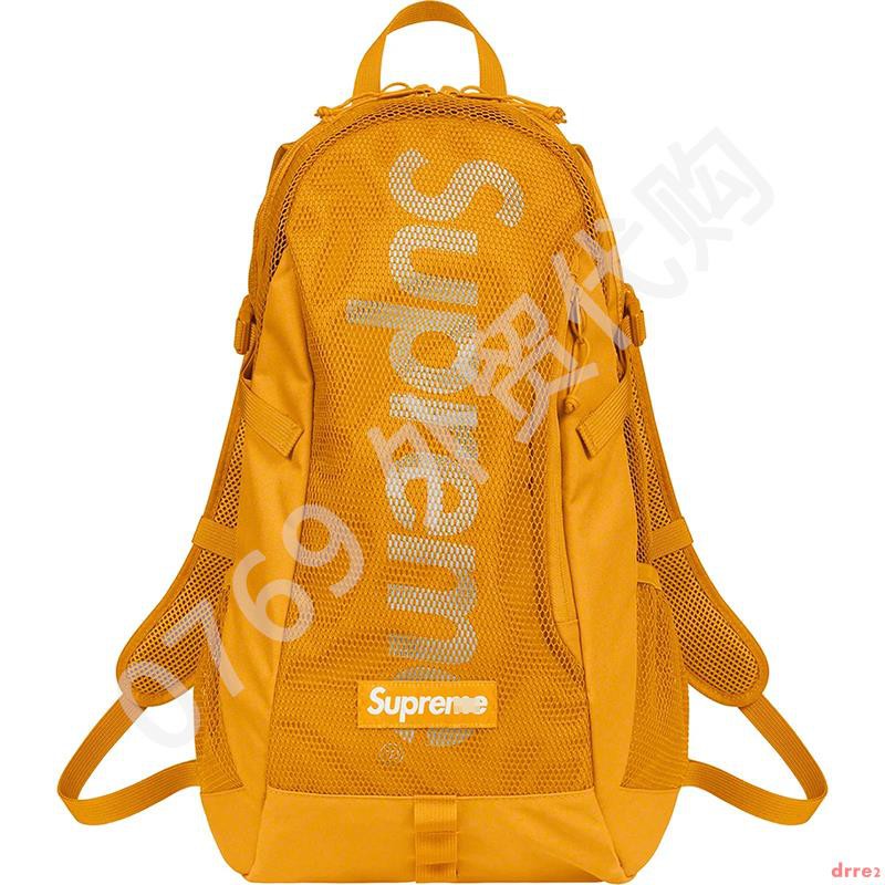 orange supreme backpack