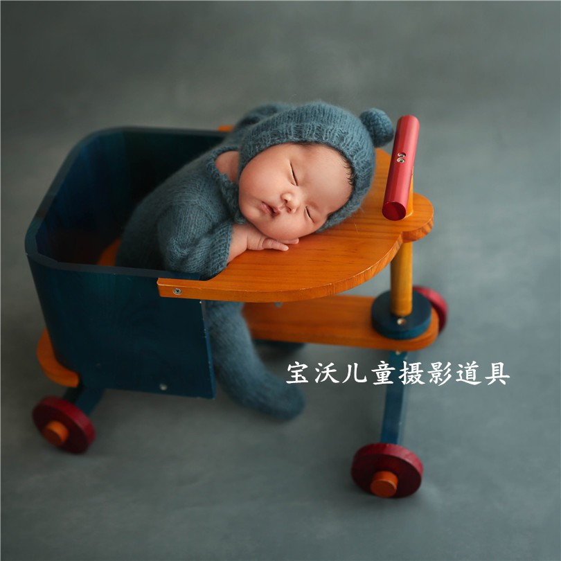 three wheel wooden walker for babies