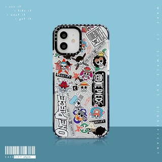 Casetify iPhone 11 Case iPhone 12 12 Pro Max 12 Pro iPhone 11 Pro Max 11  Pro One Piece Skull Sticker Label Phone Case iPhone X XS MAX XR XS 7 Plus 8  