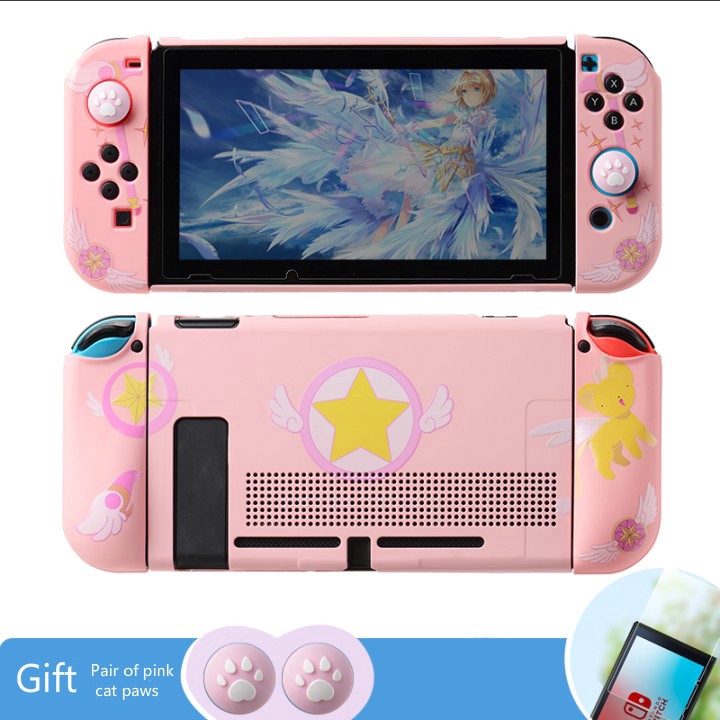 Nintendo Switch Pink Girl Cherry Blossom Protective Shell Soft Shell Color Matching Shell Ns Gradient Protective Sleeve Shopee Philippines