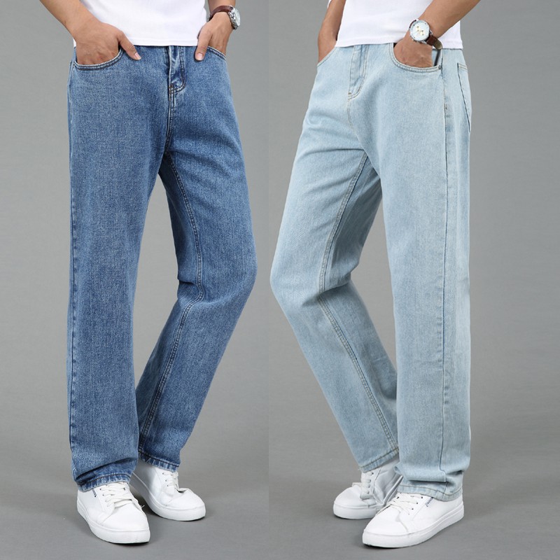 light blue baggy jeans mens