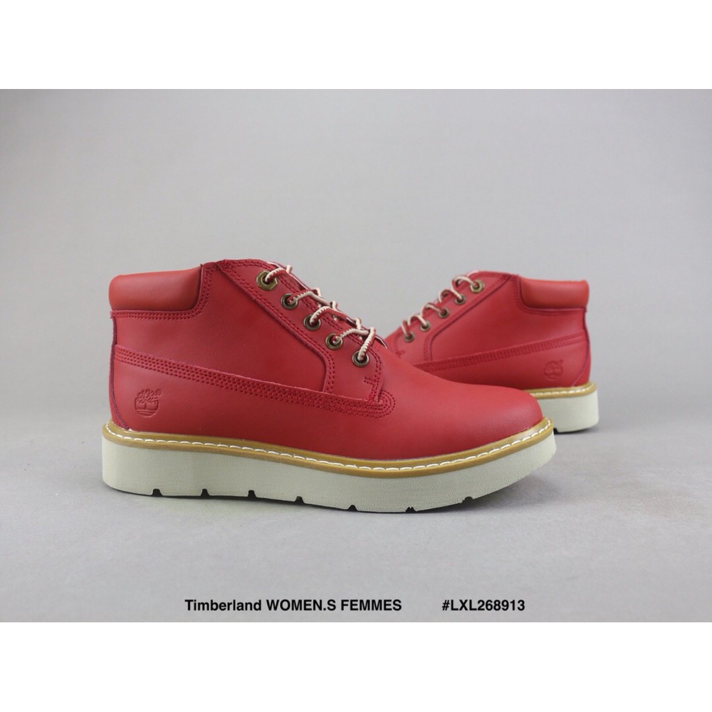 red high top timberlands